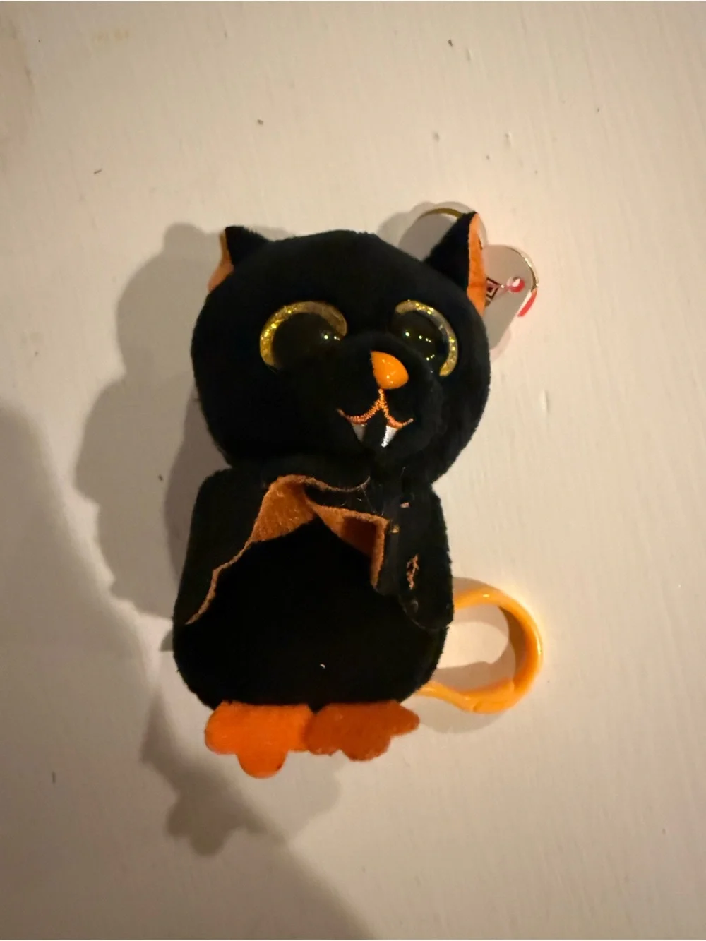 TY Beanie Boos - NYX the Halloween Bat (Glitter Eyes)(Key Clip - 3 inch)